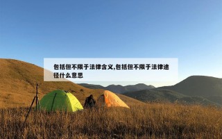 包括但不限于法律含义,包括但不限于法律途径什么意思