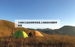 三角形三边关系教学反思,三角形的分类教学反思