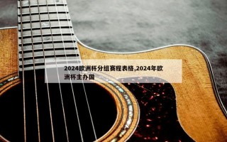 2024欧洲杯分组赛程表格,2024年欧洲杯主办国