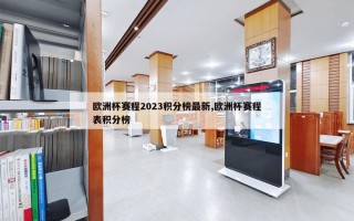 欧洲杯赛程2023积分榜最新,欧洲杯赛程表积分榜