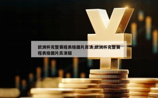 欧洲杯完整赛程表格图片高清,欧洲杯完整赛程表格图片高清版