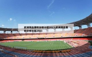 欧洲预选赛积分榜小组2023,欧洲预选赛积分榜小组2023