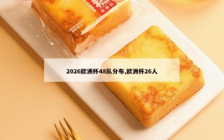 2026欧洲杯48队分布,欧洲杯26人