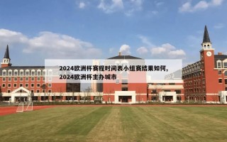 2024欧洲杯赛程时间表小组赛结果如何,2024欧洲杯主办城市