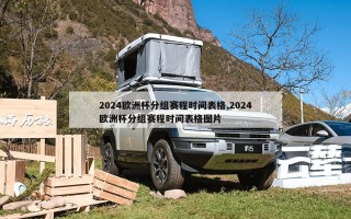 2024欧洲杯分组赛程时间表格,2024欧洲杯分组赛程时间表格图片