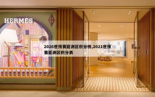 2026世预赛亚洲区积分榜,2021世预赛亚洲区积分表