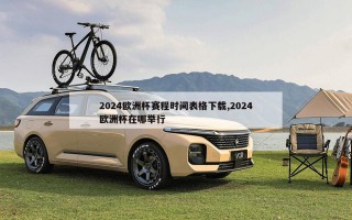 2024欧洲杯赛程时间表格下载,2024欧洲杯在哪举行