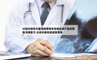 以低价格和大量促销费用支出推出新产品的营销决策属于,以高价格和低促销费用