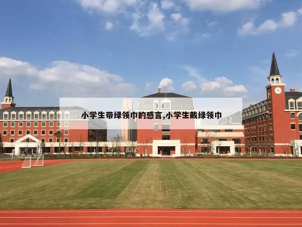 小学生带绿领巾的感言,小学生戴绿领巾-第1张图片-333体育