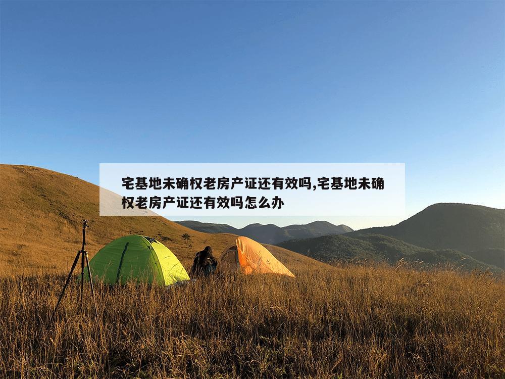 宅基地未确权老房产证还有效吗,宅基地未确权老房产证还有效吗怎么办-第1张图片-333体育