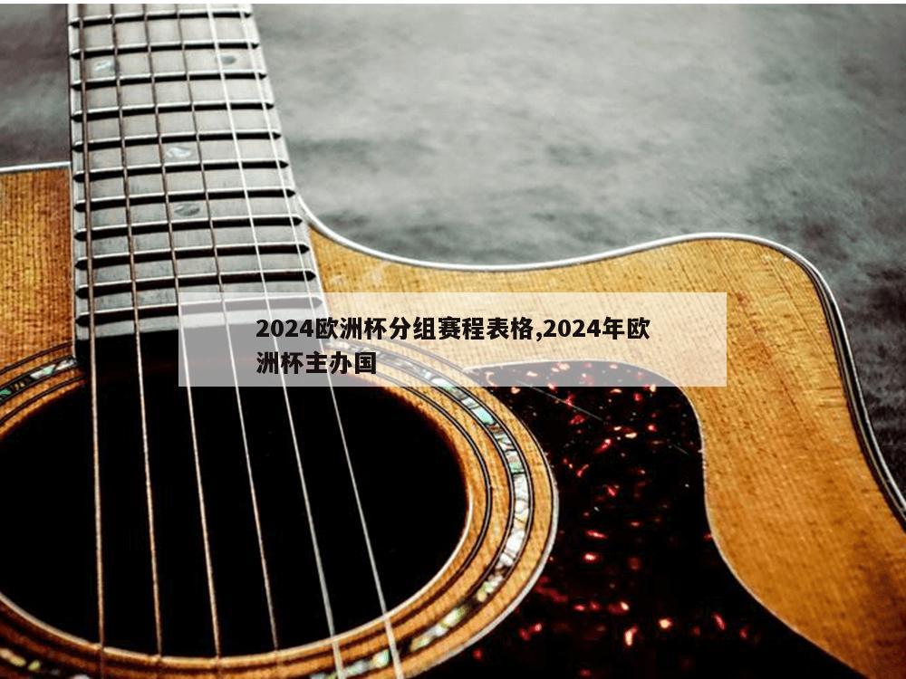 2024欧洲杯分组赛程表格,2024年欧洲杯主办国-第1张图片-333体育